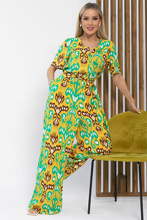 LT Collection Комбинезон 538125 К13614-7М желтый/зеленый