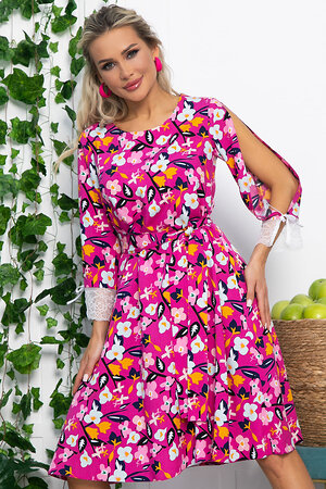 LT Collection Платье 538142 П13638-33М фуксия