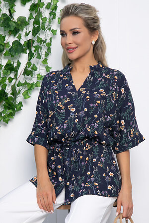 LT Collection Блуза 538149 Б13648-30М темно-синий