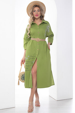 LT Collection Платье 538151 П13702-7М зеленый