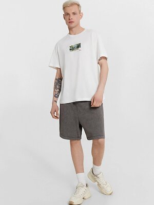 MARK FORMELLE Шорты 538491 131092 ACID WASH т.оливковый