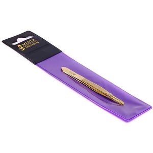 Mertz Пинцет косметический скошенный 212 G, золотистый, 8 см 538551 231 