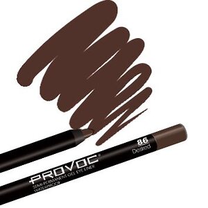 Provoc Гелевый карандаш-подводка для глаз водостойкий / Semi Permanent Gel Eye Liner №86 Desired, шоколадный 538613 7846 