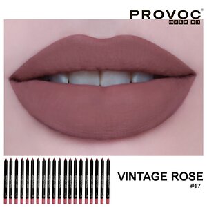 Provoc Гелевый карандаш-подводка для губ водостойкий / Semi Permanent Gel Eye Liner Filler №17 Vintage Rose, коричнево-малиновый 538621 7852 