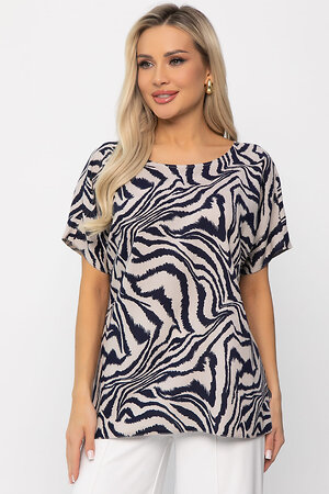 LT Collection Блуза 538659 Б13725-30М Синий/бежевый