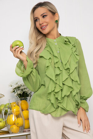 LT Collection Блуза 539414 Б13686-5М зеленый