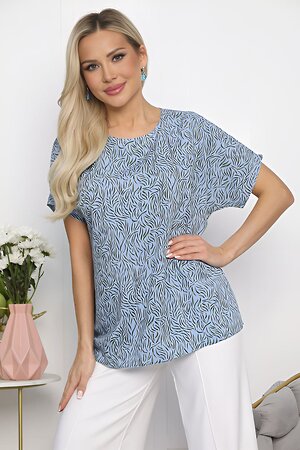 LT Collection Блуза 539465 Б13724-30М голубой