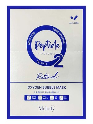 Dr.MeLoSo Meloso Кислородная пузырьковая маска с пептидами / Time Melody O2 Peptide Oxygen Bubble Mask, 4 мл x 20 шт. 540587 27861 