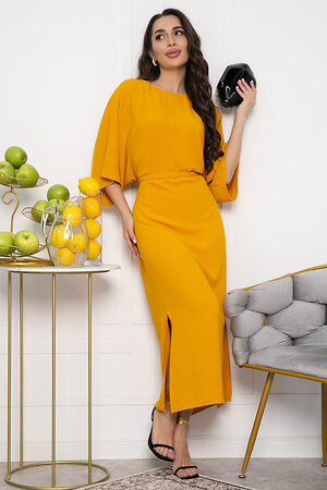 LT Collection Платье 540713 П13621-41М горчичный