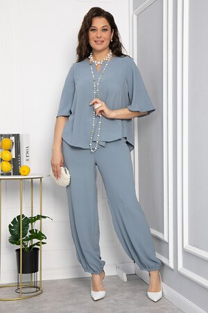 LT Collection Костюм 540721 К13716-15М Серо-голубой
