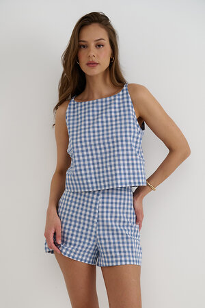 RISE Шорты 540899 SRT25_02_Blue Checkers Голубой, белый