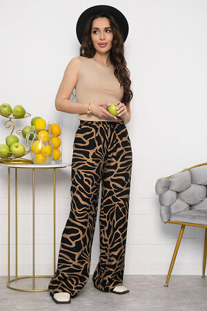 LT Collection Брюки 541032 Б13606-30М чёрный, коричневый