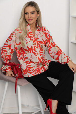 LT Collection Рубашка 541049 Б13761-25М оранжевый