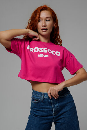 Натали Футболка 541217 8512 фуксия+Prosecco