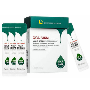 Farm Stay Ночная восставливающая маска для лица с центеллой азиатской / Cica Farm Night Repair Sleeping Mask, 4 мл x 20 541423 17918 