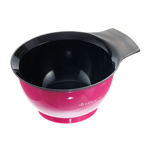 Dewal Чаша для смешивания краски с ручкой и прорезиненной вставкой T-006fuchsia, пластик, розовый, 330 мл 541765 22476 