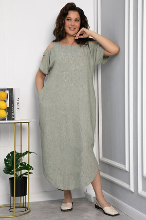LT Collection Платье 541890 П13708-8М зеленый меланж