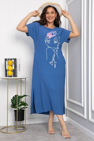 LT Collection Платье 541894 П13704-8М синий