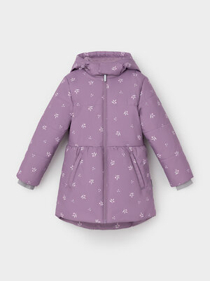 CROCKID Куртка 542260 ВК 38119/н/2 ГР насыщенный виноград, мини цветы