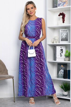 LT Collection Платье 542291 П13823-12М фиолетово-голубой