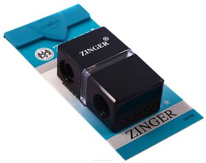 Zinger Точилка для косметического карандаша двойная / SH-24, пластик, черный 542455 2664 