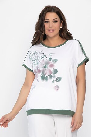 LT Collection Блуза 543033 Б13805-20М Белый/зеленый
