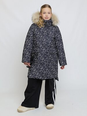 BATIK Пальто 543083 233-26з-2 Принт черный