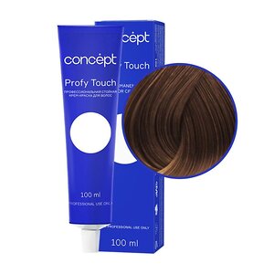 Concept Profy Touch 6.73 Профессиональный крем-краситель для волос, русый коричнево-золотистый, 100 мл 543390 18998 