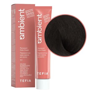 TEFIA  Ambient 3.0 Перманентная крем-краска для волос / Темный брюнет натуральный, 60 мл 543399 22129 