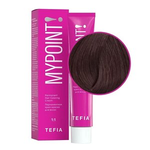 TEFIA Mypoint 6.85 Перманентная крем-краска для волос / Темный блондин коричнево-красный, 60 мл 543402 20109 