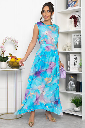 LT Collection Платье 543728 П13923-4М голубой