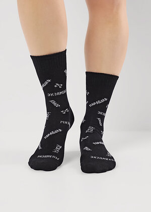 CLEVER Носки 544319 С15810 20-22,22 чёрный
