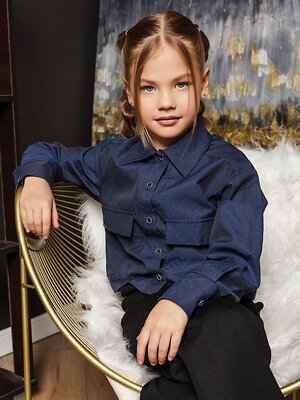 BATIK Рубашка 544627 079 ш25-2 Синий