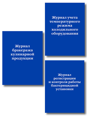 Эксмо "Комплект из 3-х книг: Журналы для заведений общественного питания (ИК)" 545175 978-5-04-226708-6 