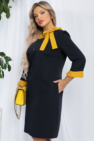 LT Collection Платье 545348 П13233-24М черный/желтый