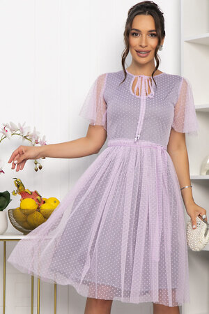 LT Collection Платье 545359 П13825-39М розовый/серый