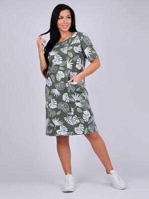 Malina Туника 545691 5881л зелёный/белый