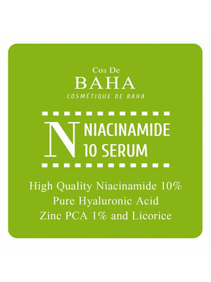 Cos De BAHA Противовоспалительная сыворотка для жирной кожи / Niacinamide 10 Serum Sample (N), 1,5 мл 545723 27889 