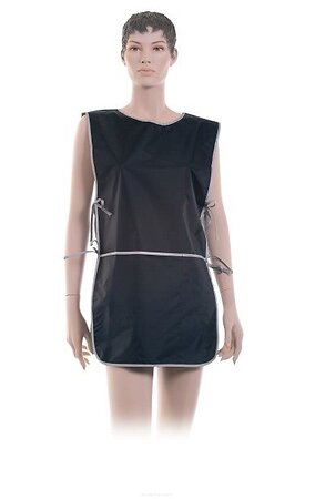 Dewal Фартук мастера для стрижки со спинкой короткий BN90015, черный, 45 х 82 см 545823 2945 