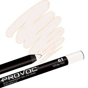 Provoc Гелевый карандаш-подводка для глаз водостойкий / Semi Permanent Gel Eye Liner №61 White Hot, белый матовый 545851 7840 