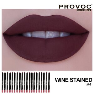 Provoc Полупермаментный гелевый карандаш для губ / 08 Wine Stained 545852 7849 