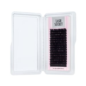 Lash Secret Ресницы для наращивания, одна длина, 16 линий, C, 0.10 мм, чёрный 545866 10524 
