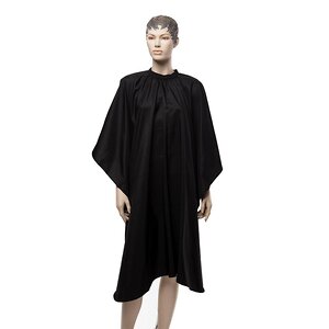 Dewal Пеньюар для стрижки «Матовый» AA09Black, 128 х 148 см, черный матовый 545928 12509 