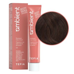 TEFIA  Ambient 6.877 Перманентная крем-краска для волос / Темный блондин интенсивный коричнево-фиолетовый, 60 мл 545995 22233 