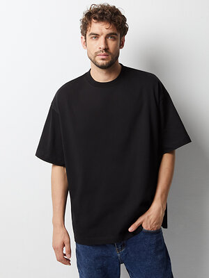 Omsa Футболка 546384 OmU 14501ST Футболка мужская OVERSIZE (кулирка), CO Nero (Черный)