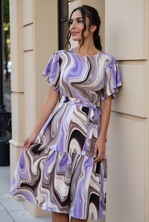 LT Collection Платье 546404 П13951-12М сиреневый