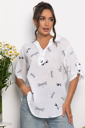 LT Collection Блуза 546405 Б13962-20М белый