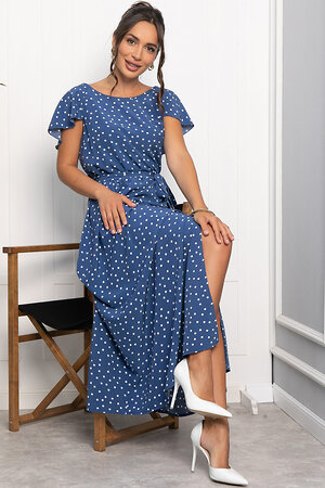 LT Collection Платье 546414 П13968-16М синий