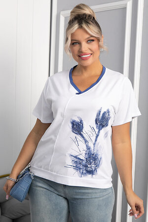 LT Collection Блуза 546417 Б13975-20М белый