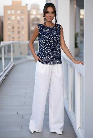 LT Collection Костюм 546446 К14002-30М белый/синий